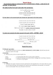 English Worksheet: Used tp love her by Guns n´ Roses