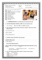 English Worksheet: QUIZ