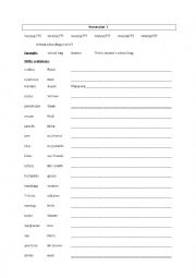 English Worksheet: possessive s