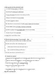 English Worksheet: grammar test