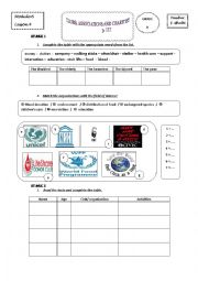 English Worksheet: Module 6 / LESSON 4: CLUBS, ASSOCIATIONS AND CHARITIES