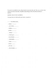 English Worksheet: DESCRIBE A FRIEND!