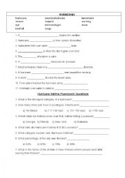 English Worksheet: Hurricane Katrina