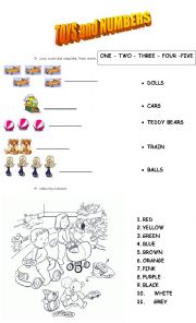 English Worksheet: Let´s Count!!!
