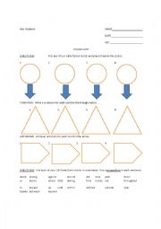 English Worksheet: vocabulary chart for synonyms & antonyms