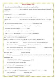 English Worksheet: Will or going to?