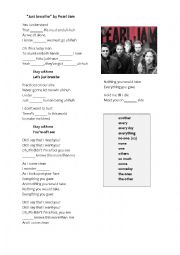 English Worksheet: Song 