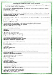 English Worksheet: present perfect simple vs present perfect continuous