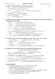 English Worksheet: LEVEL TEST - PLACEMENT TEST - MIX GRAMMAR AND VOCABULARY