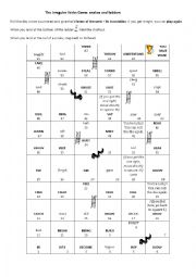 Irregular verbs Snakes and ladders GAME