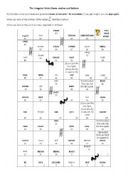 English Worksheet: Irregular verbs Snakes and ladders GAME