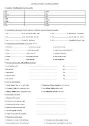 past simple worksheet