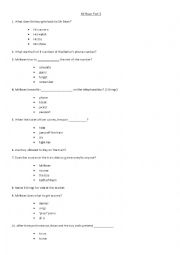 English Worksheet: MR BEANS HOLIDAY QUIZ