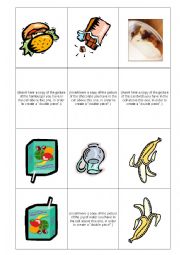 English Worksheet: Food Domino D