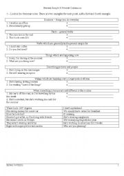 English Worksheet: Present Simple X Present Continuous