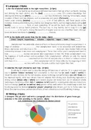 English Worksheet: Mock bac exam