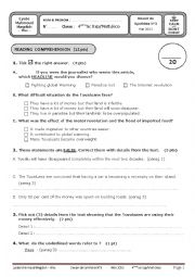 English Worksheet: BAC BLANC