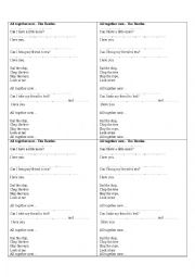 English Worksheet: All together Now - The Beatles