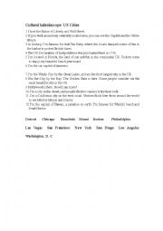 English Worksheet: a guessing game