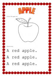 English Worksheet: Apple