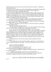 English Worksheet: HARRY POTTER and the half-blood brother