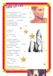 English Worksheet: Girls on fire -Alicia keys