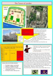 English Worksheet: the Tower of London
