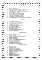 English Worksheet: Reported Speech