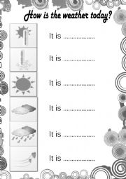 English Worksheet: The Weather 