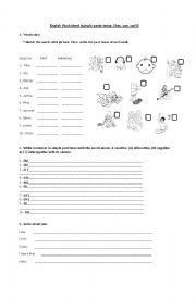 English Worksheet: worksheet