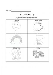 English Worksheet: St. Patricks Day