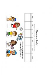 English Worksheet: Move your Body