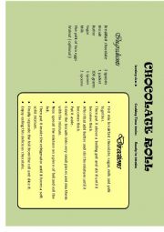 English Worksheet: Choco Roll