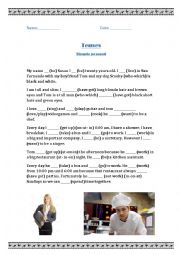 English Worksheet: Tenses Present simple