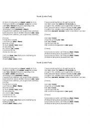 English Worksheet: Numb by Linkin Park
