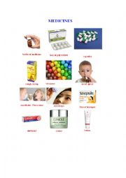 English Worksheet: Medicines