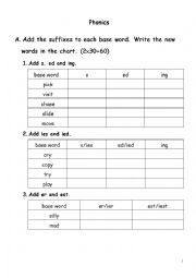 English Worksheet: Phonics