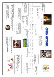 English Worksheet: Writing a biography : Queen Victorias timeline