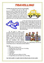 English Worksheet: TRAVELLING