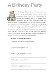 English Worksheet: Test on BE GOING TO