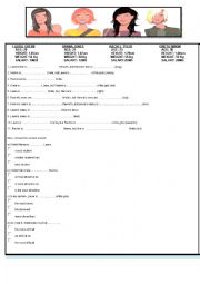 English Worksheet: comparatives