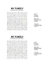 Family - Wordsearch