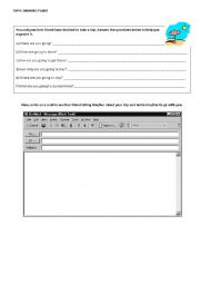 English Worksheet: Going to - making plans