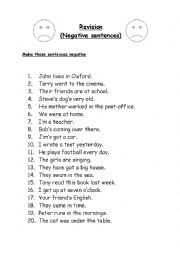 English Worksheet: Revision exercises