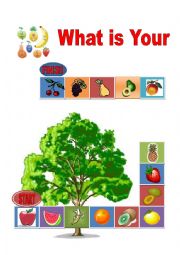 English Worksheet: What is Your Favorite Fruit? - Board Game