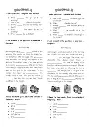 present simple oral activity