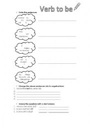 English Worksheet: Verb to be 