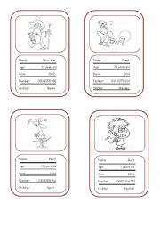 Numbers Card interview activity (extrra cards) Part 2