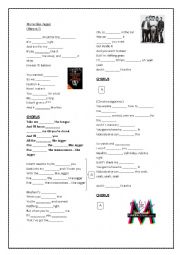 English Worksheet: Moves like Jagger