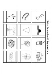 English Worksheet: words with long vowel o_e